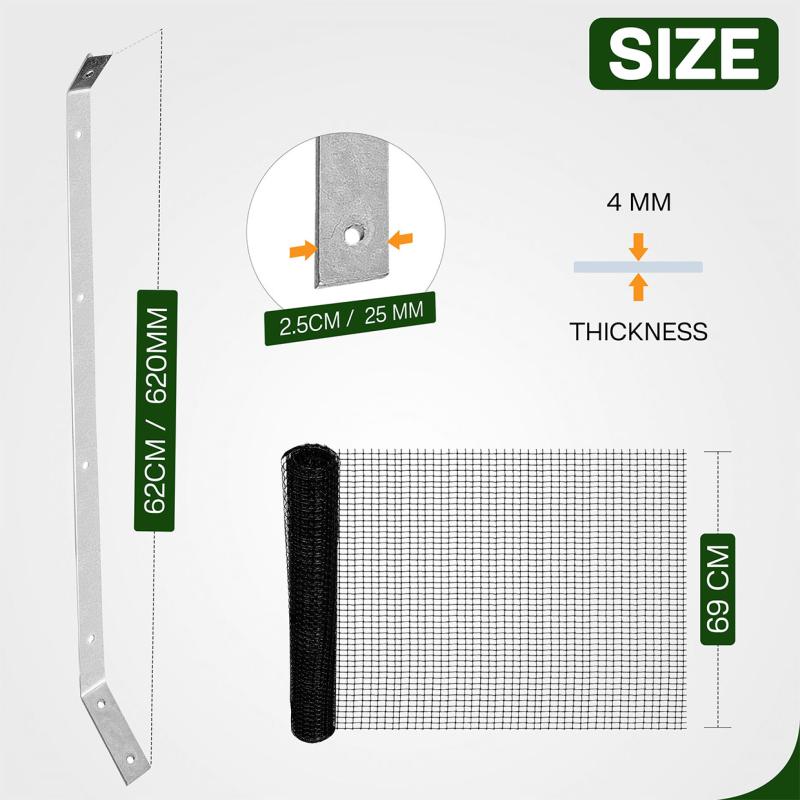 Cat Fence Kit Silver  – 25 Meter