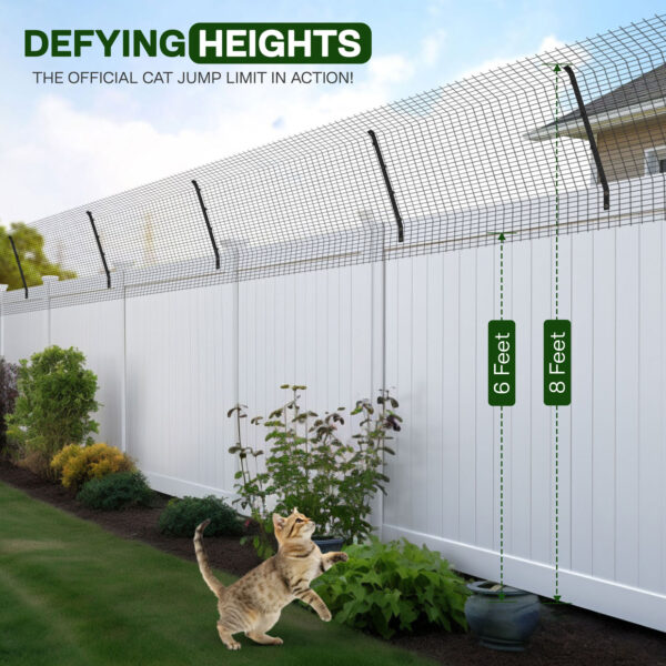 Cat Fence Kit BLACK  - 35 Meter Kit - Image 4