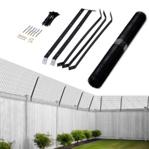 Cat Fence Kit BLACK  - 35 Meter Kit