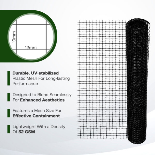 Cat Fence Kit BLACK  - 35 Meter Kit - Image 3
