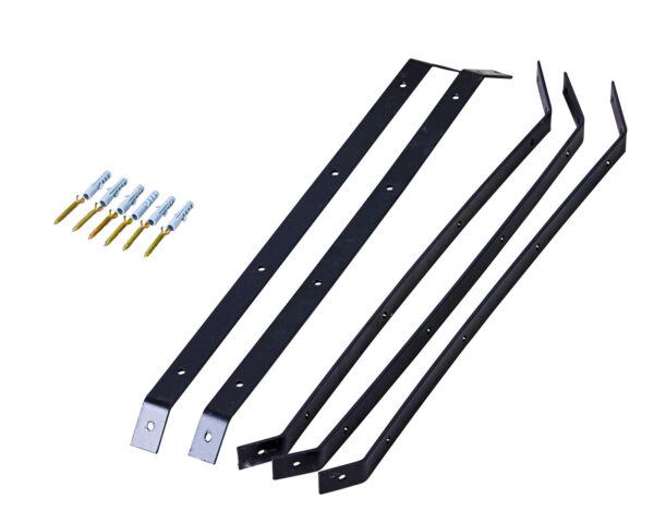 Cat Fence Black Brackets